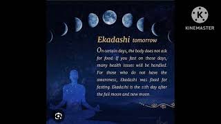 why it is necessary to fast on Ekadashi?