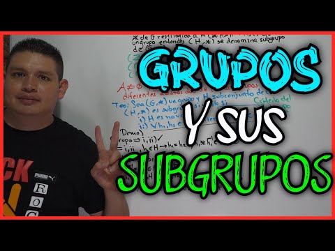 Álgebra Superior (GRUPOS) 15.- Los Subgrupos