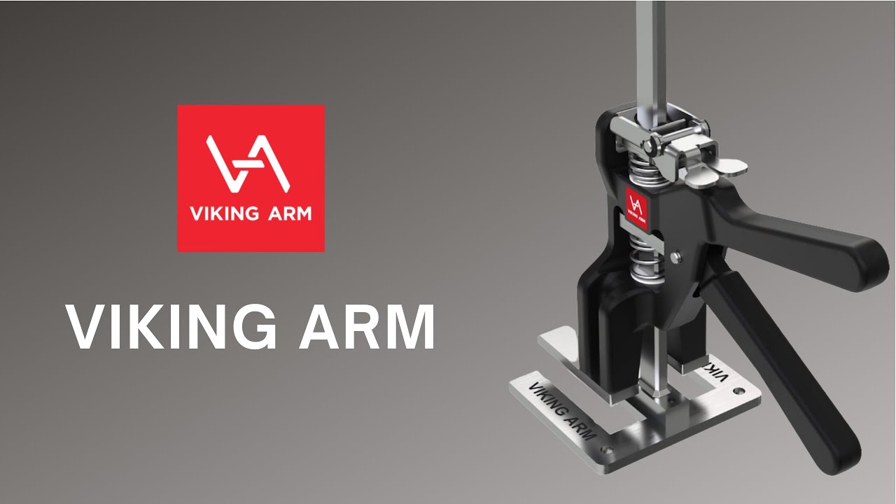 Precision Clamping Tool Quick-action Clamp Capacity Of Up To 265 lb / 120 kg with 2pcs Work Gloves Labor-Saving Arm Wall Tile Height Adjuster 2 PACK Viking Arm Hand Tool Jack 