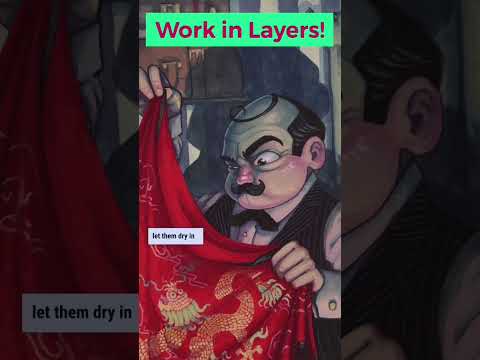 Top 3 GOUACHE Painting Tips shorts