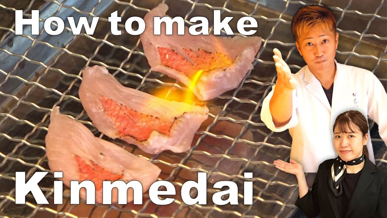 How to serve kinmedai (Golden Eye snapper) Step 1 - Remove scales Step 2-  Remove head and intestines Step 3 - Cut into filets Step 4 -…