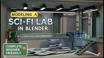 Build an Interior Futuristic Sci-Fi Lab in Blender | Step-by-Step 3D Modeling Tutorial