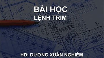 Bài 22 |  Cắt xén đối tượng lệnh TRIM | Hướng dẫn sử dụng AutoCAD (Lồng tiếng VIỆT + Full HD)