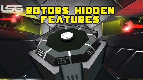 Space Engineers - Rotors Hidden Features, Small Large Ship Connection