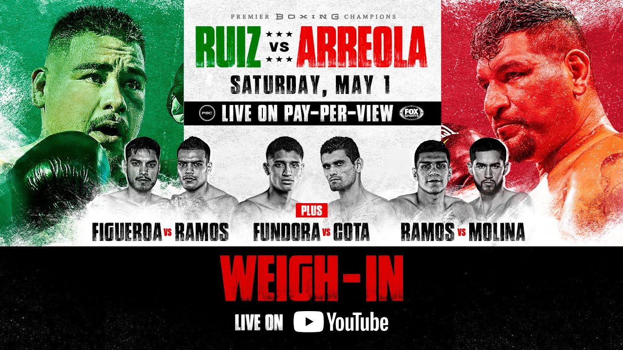 Andy Ruiz Jr vs Chris Arreola weigh-in results 10-fight card set, bout order finalized (video)