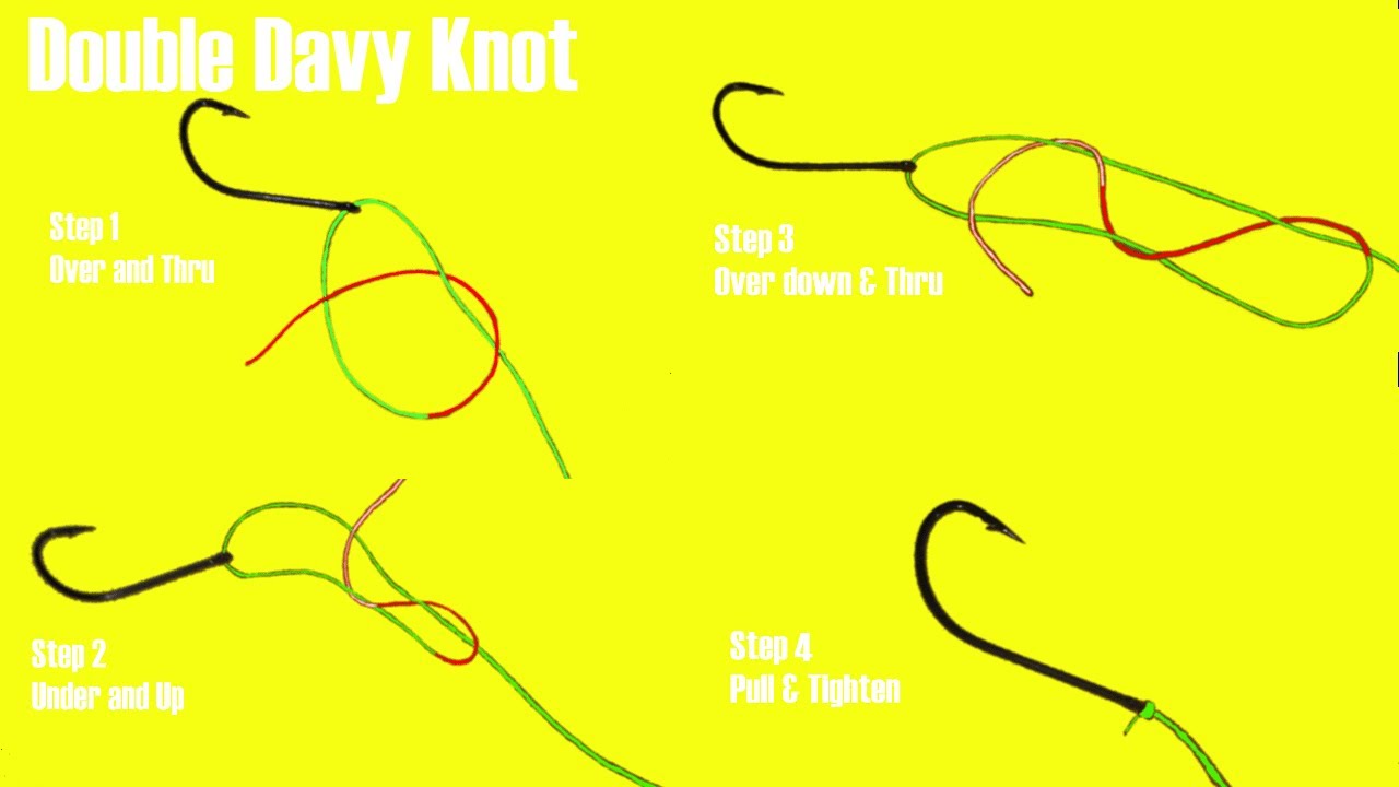 How to tie the Double Davy Knot and Catch More Fish!! - YouTube