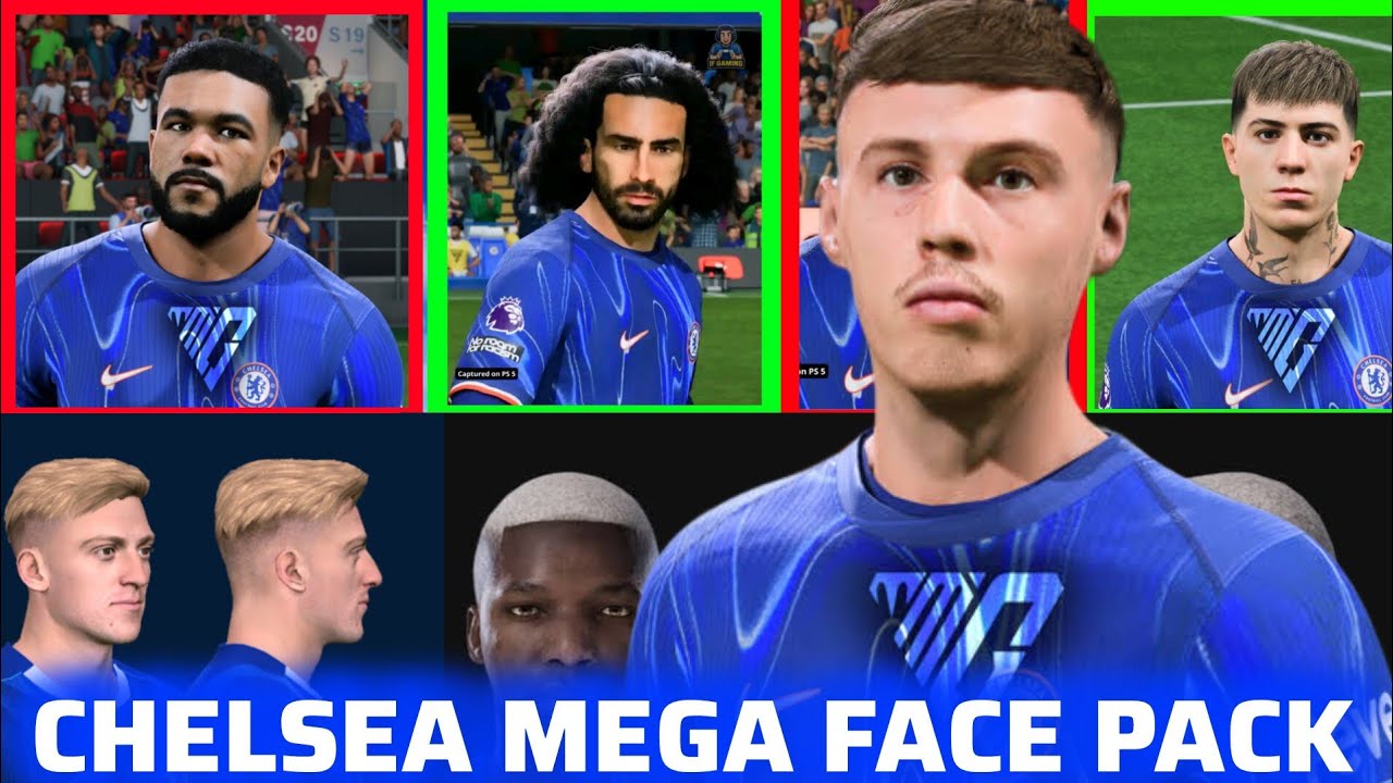 FIFA 16 MOD FC25( MEGA CHELSEA FACE PACK) FOR FIFA 16 MOBILE 