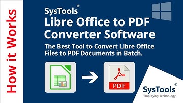 Convert LibreOffice to PDF Format | Bulk Export LibreOffice to PDF | LibreOffice to PDF Converter