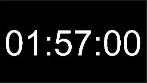 1 Hour 57 Minute Timer - 117 Minute Countdown - 7020 Seconds Alarm