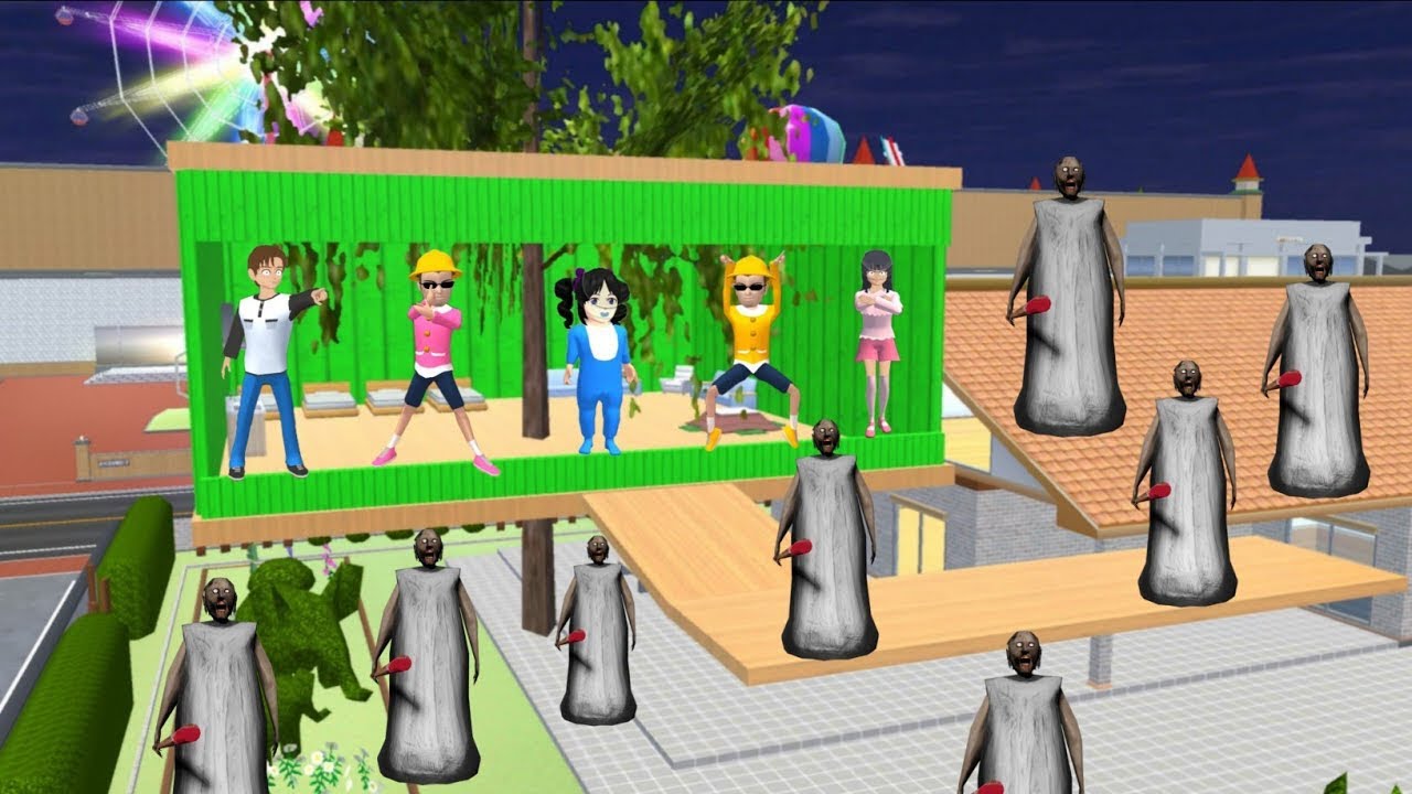 Yuta Mio Buat Rumah Pohon Paling Aman Dari Kejaran PASUKAN GRANNY 😱| Sakura School Simulator