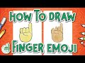 How To Draw Finger Emoji Pointing Up ☝️