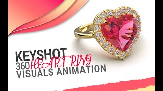 keyshot 360 tops Visuals heart ring animation