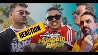 TOTON CARIBO - NGAPAIN REPOT FT. @wizzbakerhod & @Freslynikijuluwofficial (OFFICIAL MV) REACTION