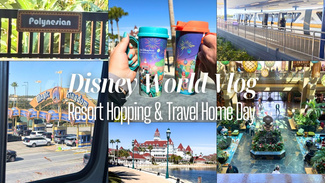 DISNEY WORLD VLOG | Resort Hopping, Travel Home, & Shopping