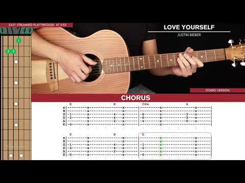 Love Yourself Guitar Cover Justin Bieber Tabs Chords