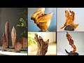 Nature-Inspired Driftwood Sculpture: Transforming Wood into Art.