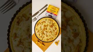 Киш с лисичками, курицей и сулугуни #рецепты #пирог #сулугуни #умалат
