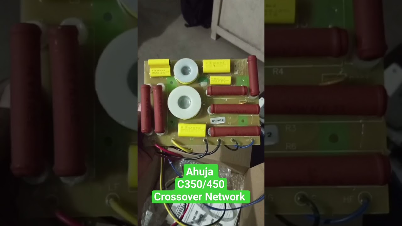 Ahuja c350/450 crossover network for 2way speaker system. speaker use upto 300w and hf use upto 80w