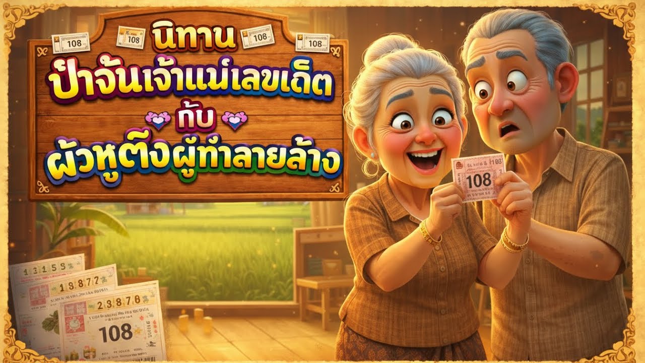 นิทาน☀️ป้าจันเจ้าแม่เลขเด็ด กับ ผัวหูตึงผู้ทำลายล้าง☀️#นิทานก่อนนอน #ป้าจัน￼ถูกหวย