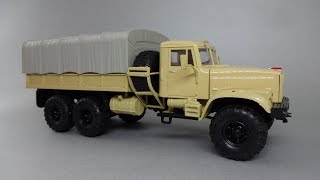 КрАЗ-255Б1 (грузовой автомобиль-вездеход) 1:43 «Наш Автопром» (модели от Daimler-MAR)(КрАЗ-255Б1 (грузовой автомобиль-вездеход) «Наш Автопром» Модель для видео обзора предоставлена каналом по..., 2016-09-25T07:30:09.000Z)