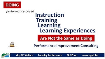 Doing Performance-Based Instruction isn