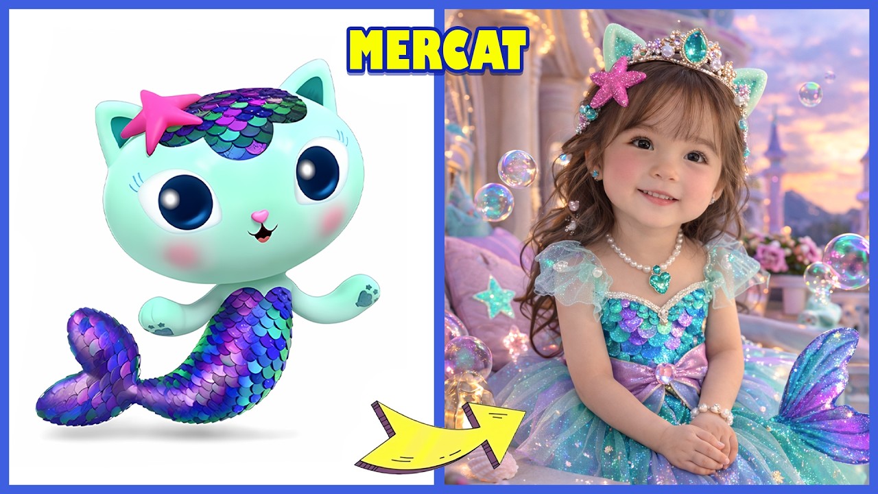Gabby's Dollhouse Characters as Cute Princesses 🐱👑✨ ~ Guess the