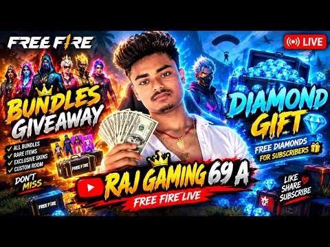 Raj Gaming 69 A 🔴 Mega Official Giveaway 😳 #diomandgift #freefirelive #shortslive