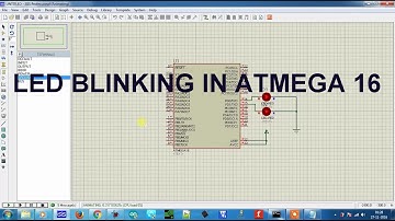 Led blinking in atmega 16 | How to make a project in avr studio 4