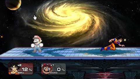 Super Smash Flash 2 v0.9 Goku vs Mario