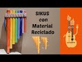 Como hacer sikus instrumento musical con material reciclado para niños