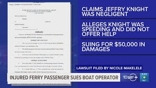 Injured Clearwater Ferry passenger sues boat operator involved in deadly crash