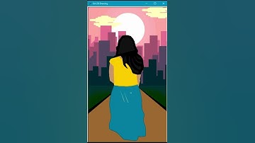 Girl 2D Animation Drawing in Python Turtle