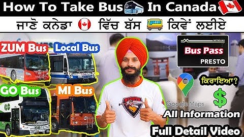 How to take bus in Canada Bus System in Canada | PRESTO CARD  | Bus Information | Parmveer Dhiman
