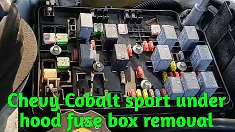 Chevy Cobalt under hood fuse box removal