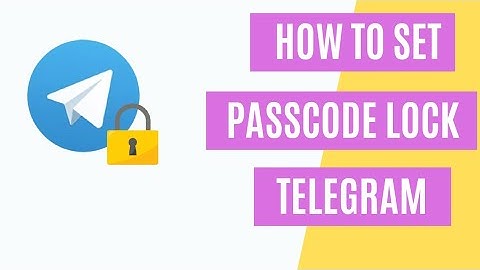 How to set passcode lock in telegram tamil