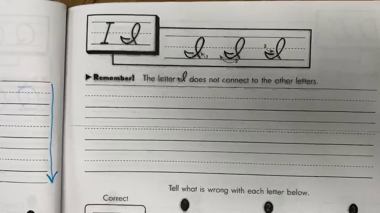 Cursive letter I YouTube