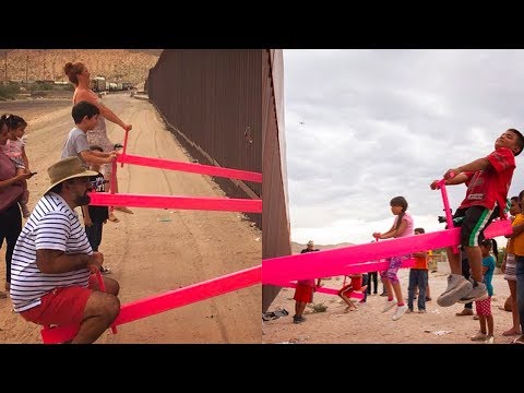 Video: Altalena A Muro Di Confine Messico