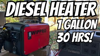 This Changes Everything! WIPPRO Diesel Heater  CRAZY Fuel efficiency and NO ticking!