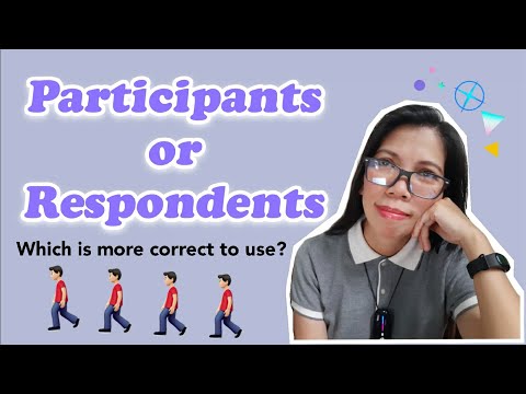 Video: Sino ang itinuturing na respondent?