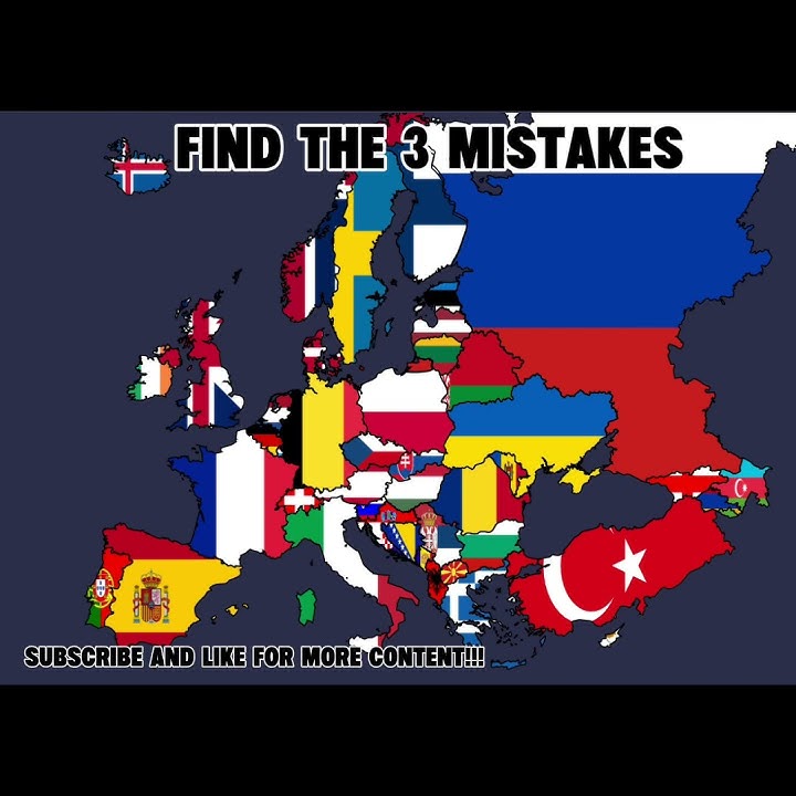 Find the Mistakes.#country #europe #geographythroughmaps