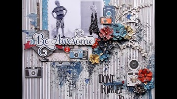 "Be Awesome" layout by Rachael Funnell