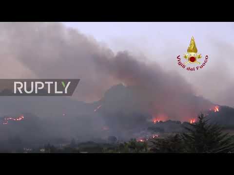 Italy: Fires hit Catania, Palermo on the island of Sicily