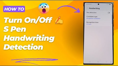 How to 📝 Turn On/Off ✍️ S Pen Handwriting Detection on Galaxy S25/S25+/Ultra