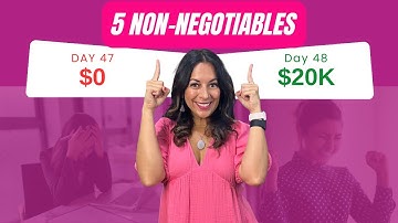 5 Non-Negotiables That Made Me $120K in 10 Months (Over 40)