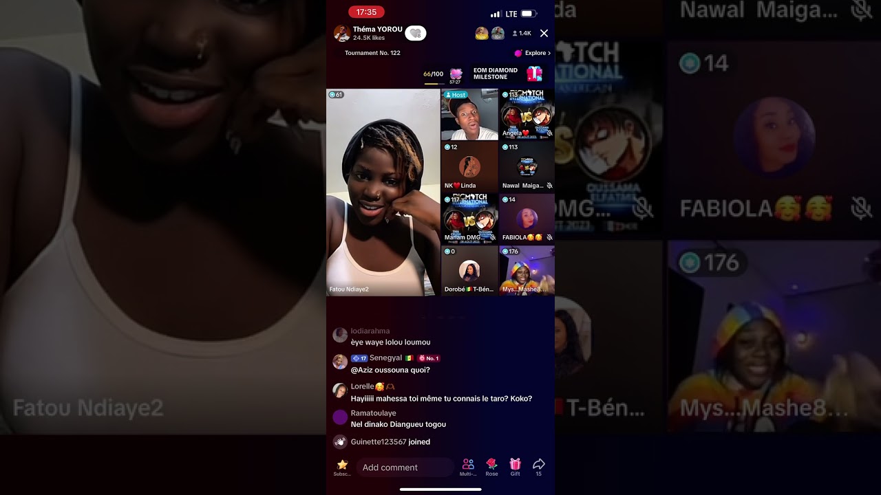 Live 24/7/23 Mahessaa la soeur de Thema vs a Fatou la proposante de Thema 🤣🤣 c’était chaud