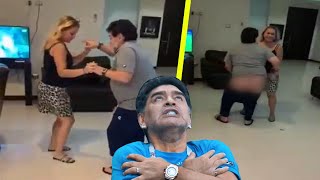 فيديو مسرب لمارادونا وهو ينزع سرواله أثناء الرقص مع امرأة