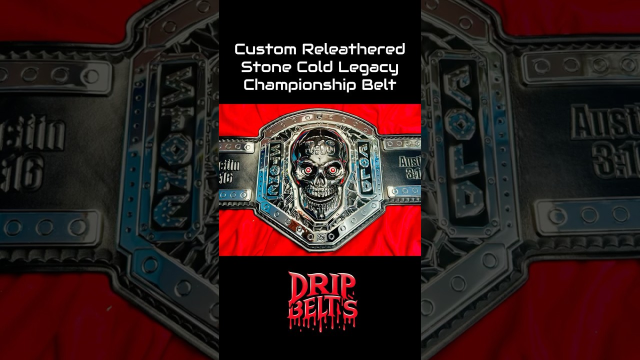 Custom Releathered Stone Cold Steve Austin Legacy Belt 