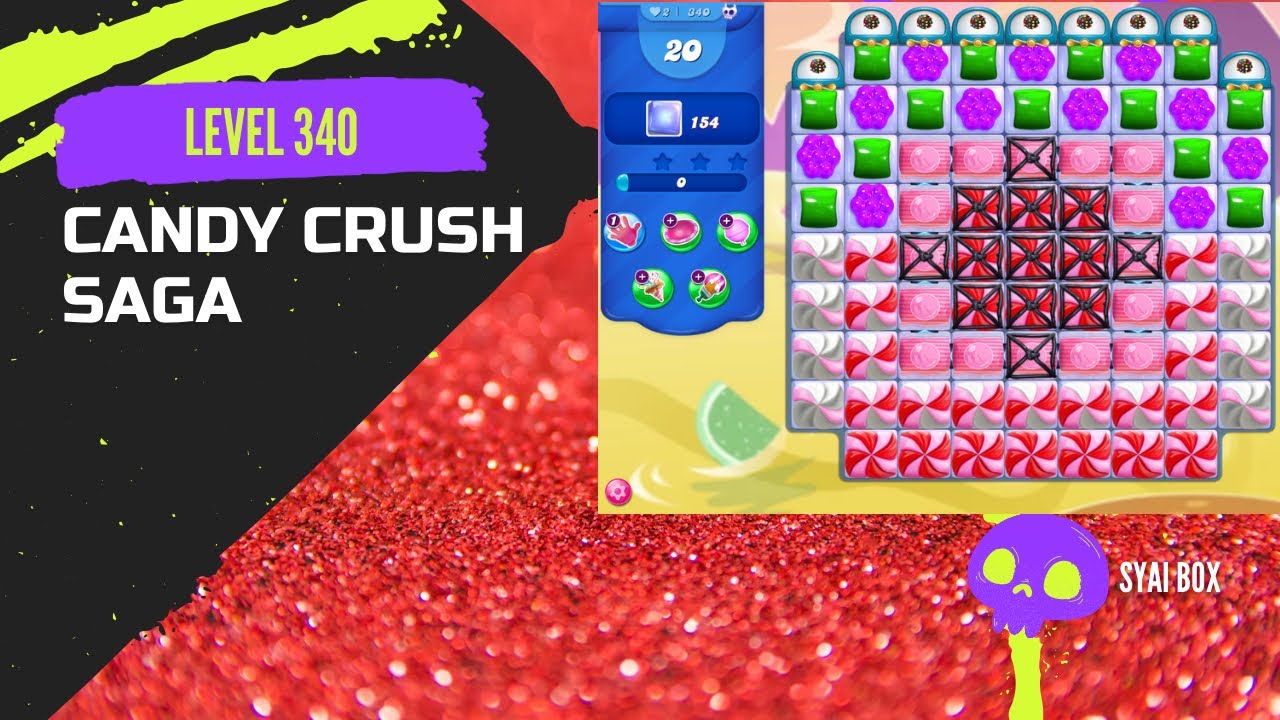 Candy Crush Saga | Level 340 | ⭐️⭐️⭐️ | SUPER HARD LEVEL | (NO BOOSTER