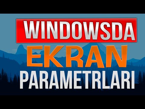 Video: Ekranni Qanday Sozlang