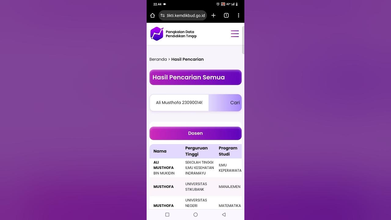 Cara cek data mahasiswa di pddikti terbaru youtube